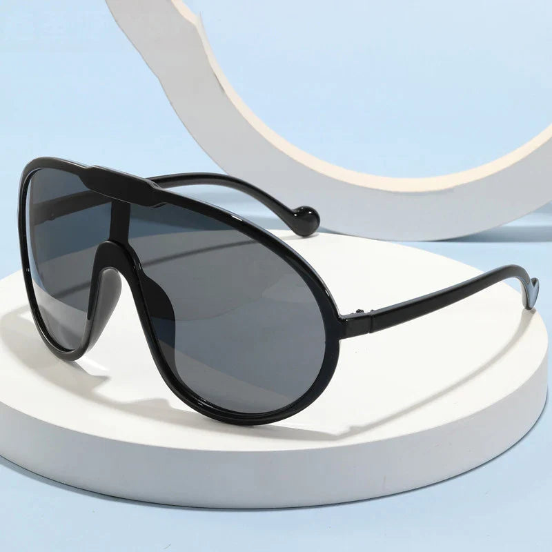 Vintage One Piece Champagne Sunglasses